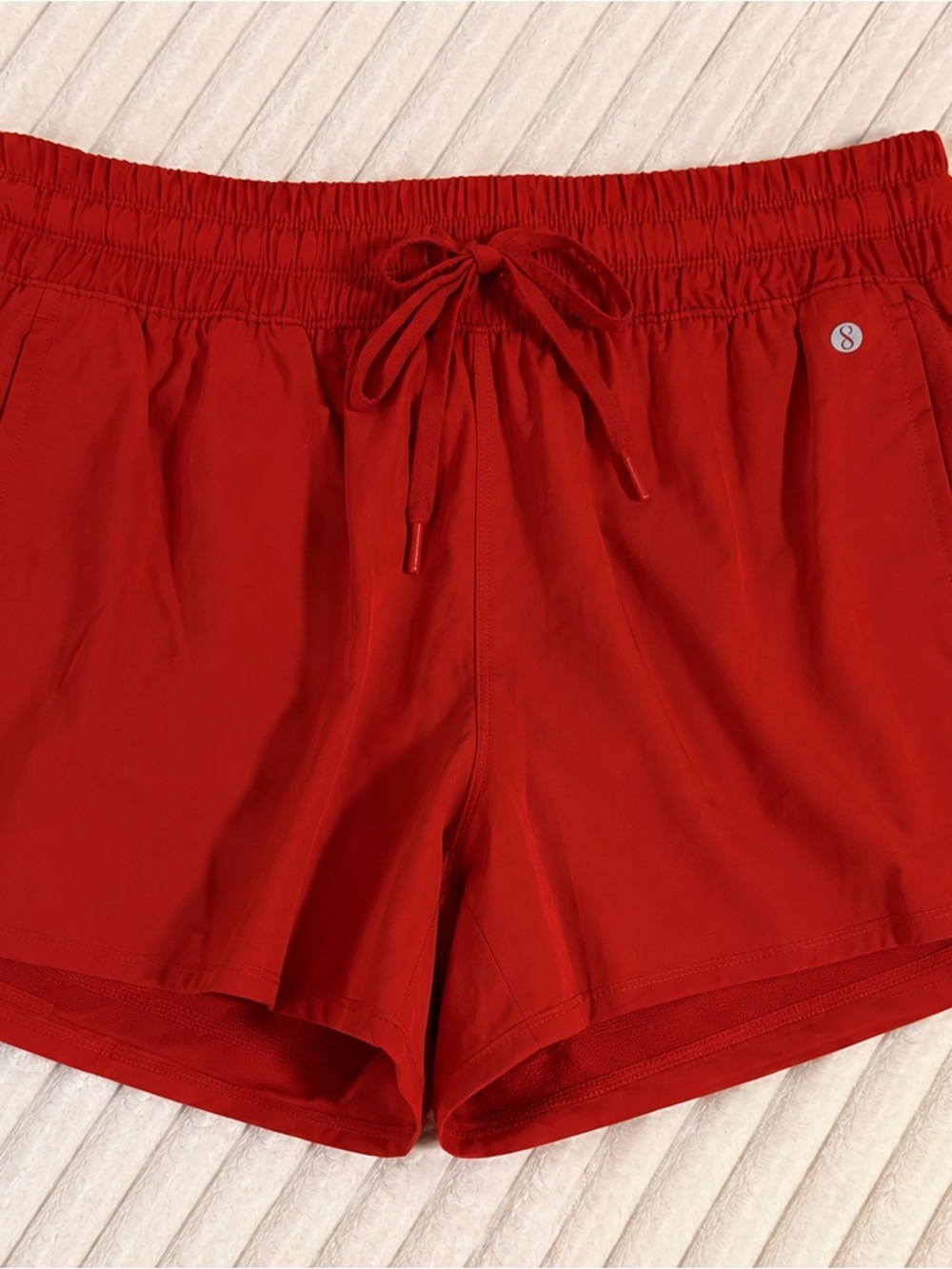 Layer 8 Red Athletic Shorts with Drawstring Waist NWT - Picture 2 of 8
